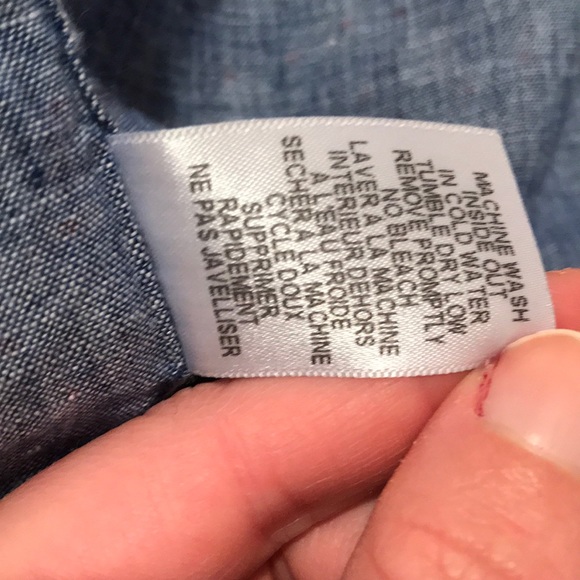 Frank & Eileen S 100% linen button down w pocket - Picture 7 of 7